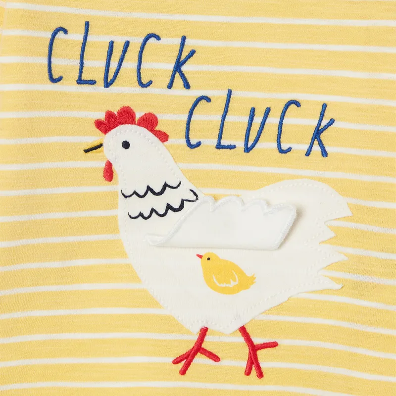 Joules Baby Tate Artwork T-Shirt - Yellow Chick-3